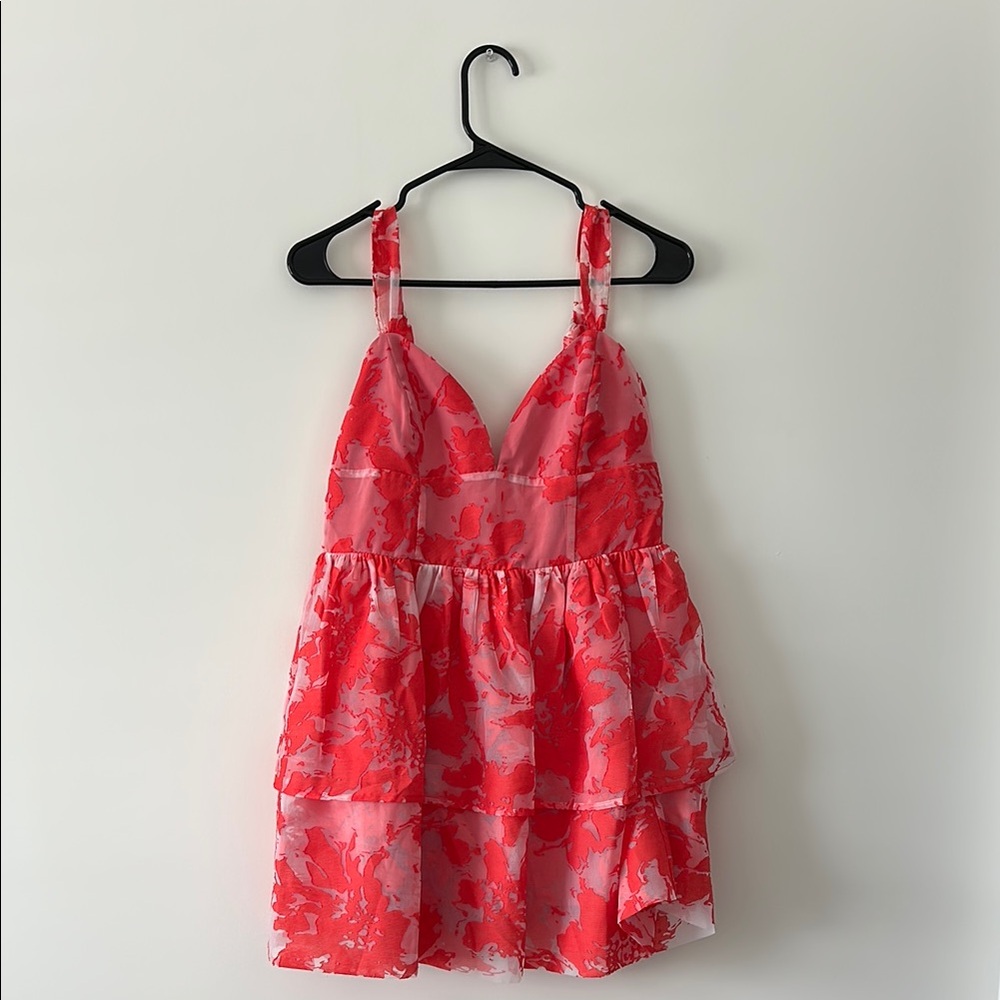 Floral Layered Hem Romper